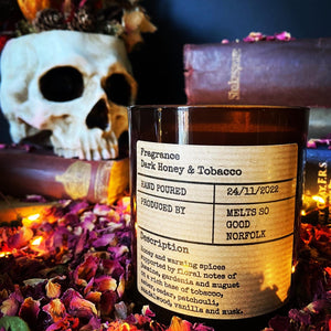The Apothecary Candle Dark Honey & Tobacco
