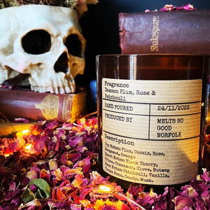 The Apothecary Candle Damson Plum, Rose & Patchouli